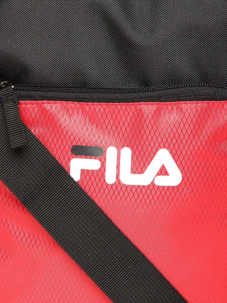 Buy FILA Men Women Black Pink Messenger Bag Red Black Online