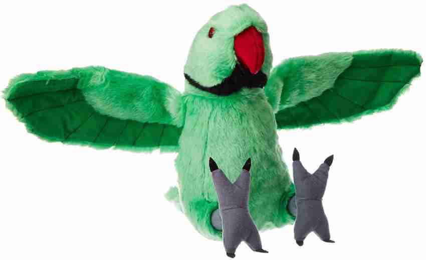 green parrot stuffed animal