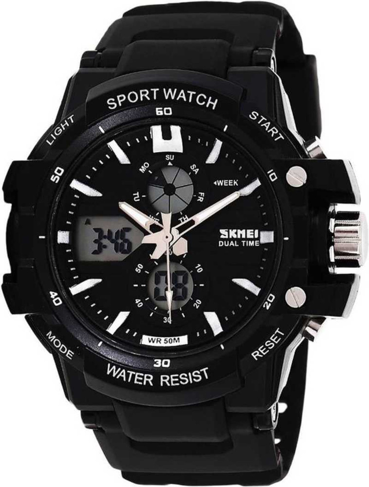 SKMEI Analog Digital Watch For Men Buy SKMEI Analog Digital Watch For Men 0990 black Online at Best Prices in India Flipkart