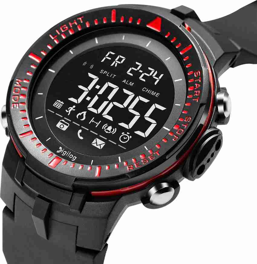 Buy Digilog Digital Watch For Men Sharp Sports Activewear Black Red Digital Multi Function Online at Best Prices in India Flipkart