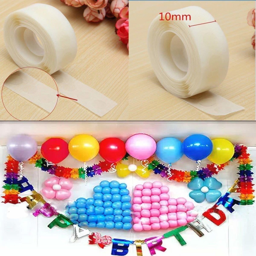 2pcs Balloon Glue Dots, Double-Sided Tape, Traceless And Wall