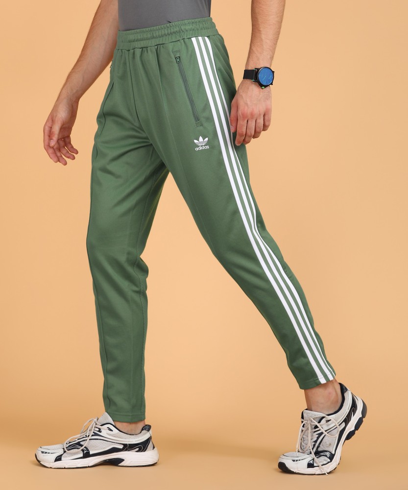 ADIDAS ORIGINALS Striped Men Green Track Pants - Buy ADIDAS ORIGINALS  Striped Men Green Track Pants Online at Best Prices in India