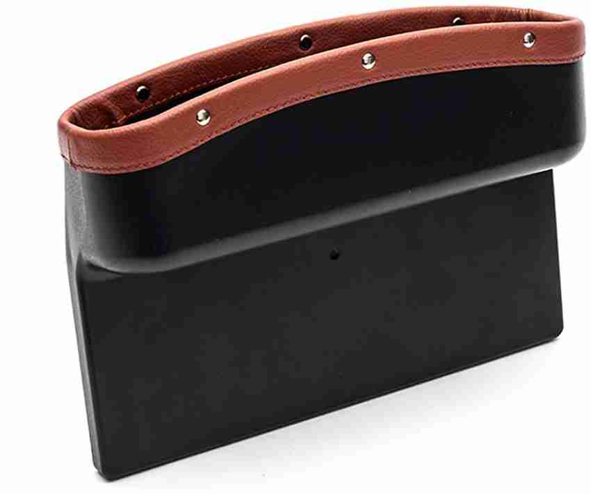 KolorFish Car Seat Side Pocket Gap Filler Organiser Brown Brown