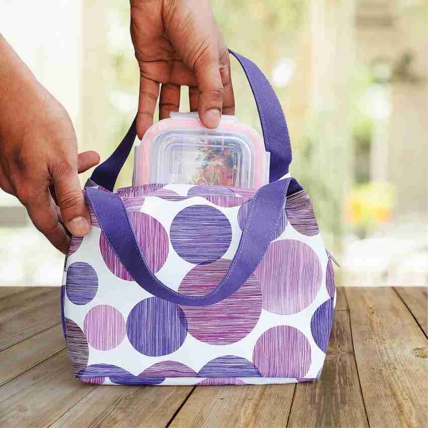 Flipkart FATMUG Insulated Small Lunch Bag For Office Women Stylish With Zip For Ladies And Girls Purple Waterproof Lunch Bag Lunch Bag