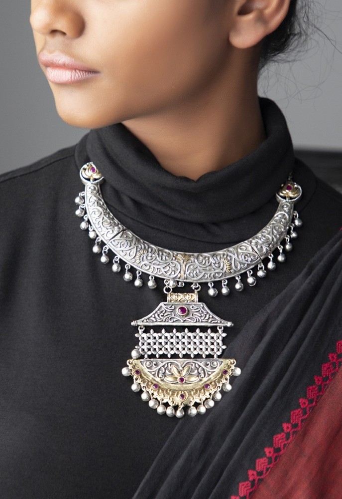 Buy Choker Necklace Online  Artificial Jewellery Set Online - Rubans
