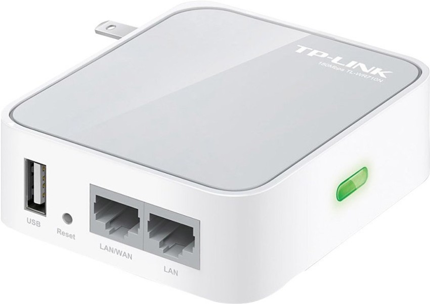 TP-Link TL-WR710N 150Mbps Wireless N Mini Pocket Router, Repeater, Client,  2 LAN Ports, USB Port 150 Mbps Wireless Router - TP-Link 