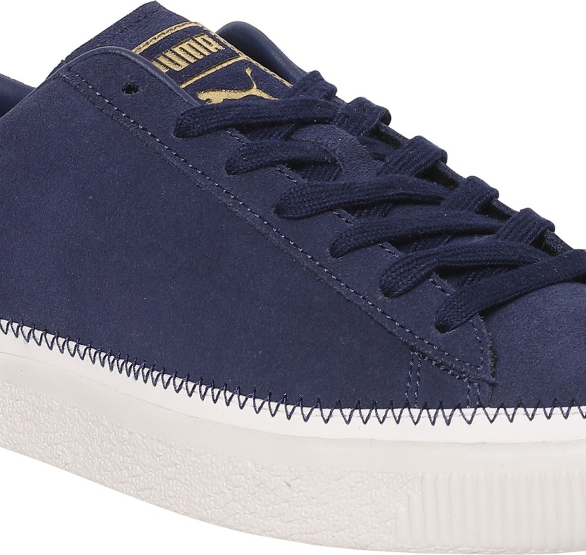 Puma suede best sale trim sneakers