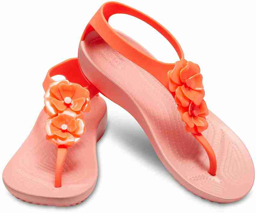 Crocs serena store embellished flip