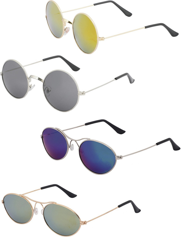 Buy Amora Round Sunglasses Multicolor For Men Women Online