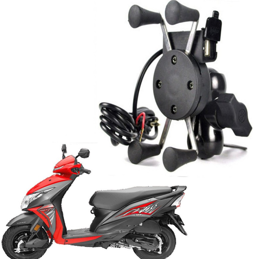 Scooty mobile holder sales with charger