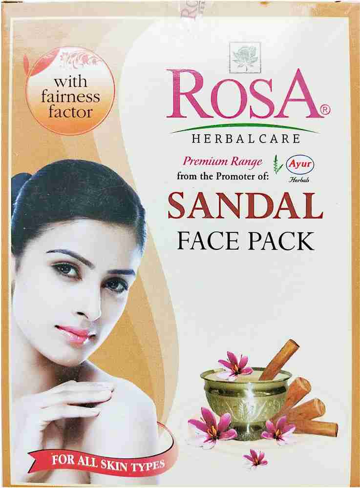ROSA Sandal Face Pack 100 Gm Pack of 4 Price in India Buy ROSA Sandal Face Pack 100 Gm Pack of 4 Online In India Reviews Ratings Features Flipkart