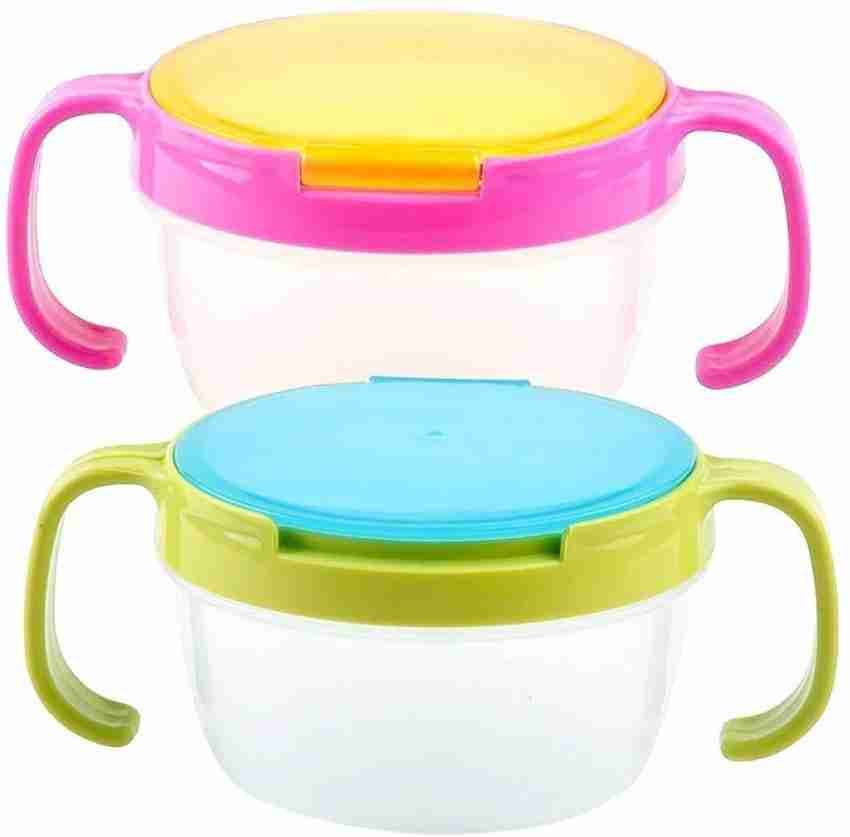 Lovely Baby Toddler Snacker No Spill Active Snack Bowl Cup