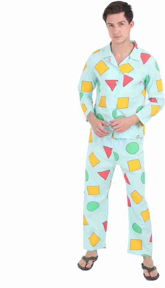 SPAO Men Printed Light Blue Night Suit Set Price in India - Buy SPAO Men  Printed Light Blue Night Suit Set at Flipkart.com Night Suit Set