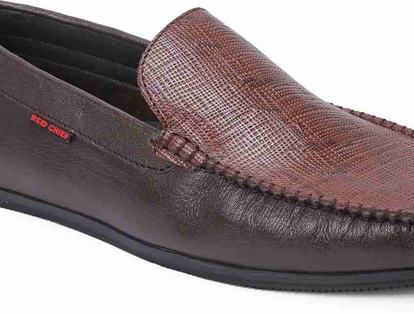 Red hot sale loafer shoes