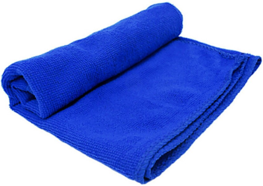 Unique Bargains Motoforti Soft Absorbent Auto Care Car Cleaning Towels  10x10 Microfiber Blue 5pcs