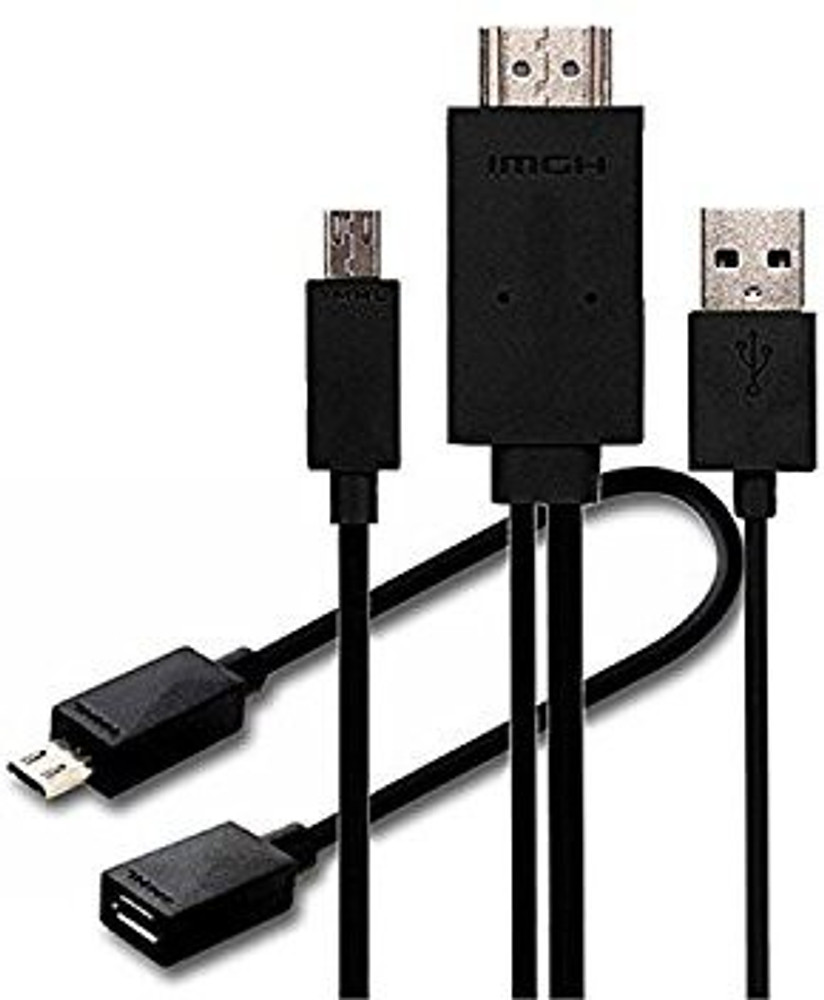 ABC WARRIORS MHL Cable 2 m MHL to HDMI Media Adapter Kit 6.5 Feet 2M Universal MHL Micro USB to HDMI Cable HDTV Adapter for MHL Enable Devices ABC WARRIORS Flipkart