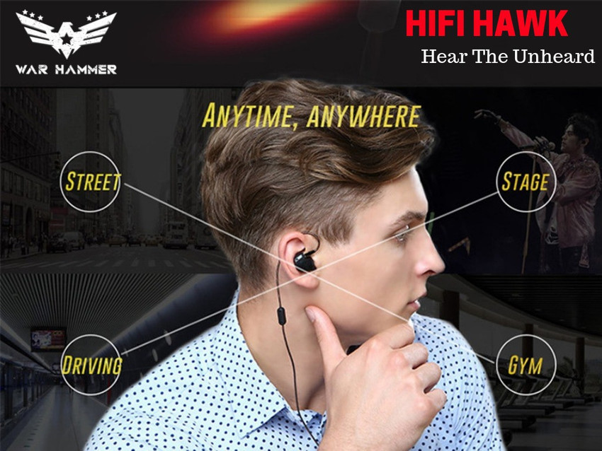 Warhammer Noise Cancelling In ear Earphone Hifi Comfort Sport In