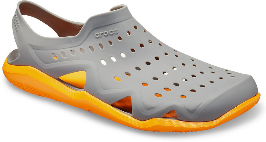 CROCS Swiftwater Men Grey Clogs Buy CROCS Swiftwater Men Grey