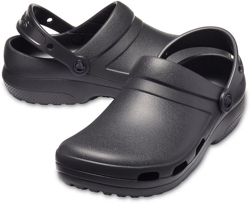 Black non sales slip crocs