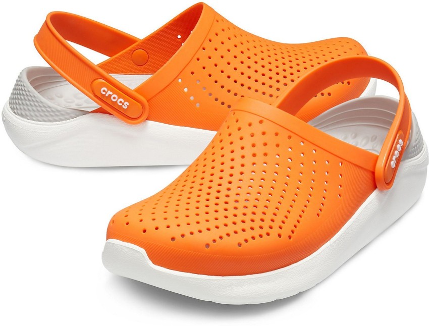 orange crocs for men