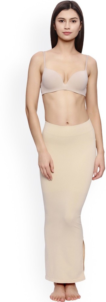 Women's Solid Microfiber Saree Shapewear Petticoat Waist Trimmer Thigh  Slimmer