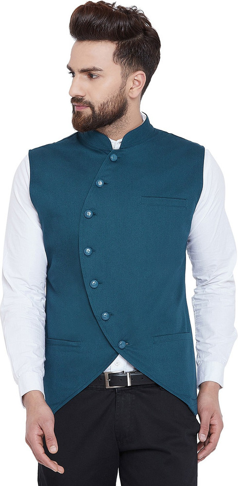 Hypernation solid men's best sale waistcoat