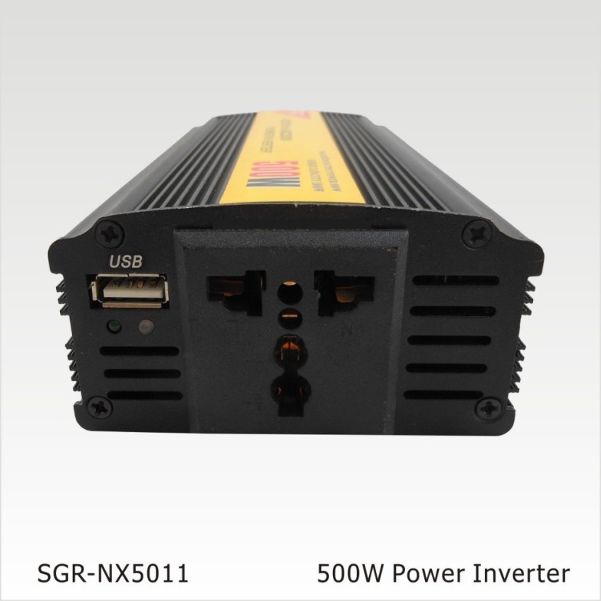 TECHGEAR Dc 12v To Ac 220v & Usb,power Inverter 200w Worldwide Adaptor  Black - Price in India
