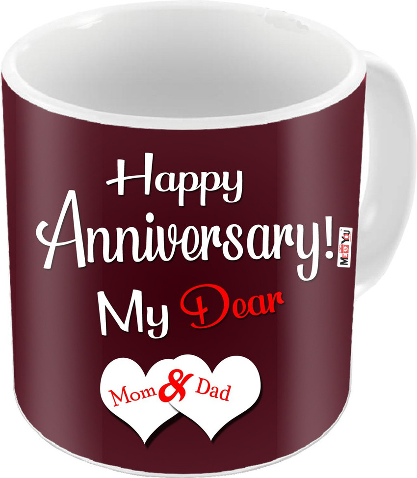 ME&YOU Happy Anniversary Quoted Printed Ceramic Anniversary gifts ...