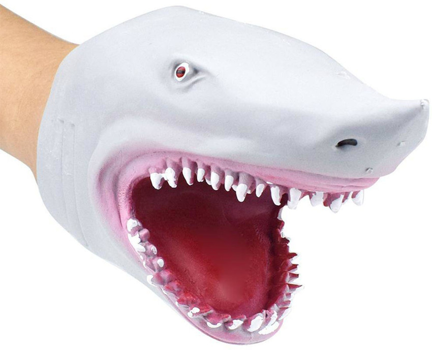 Silicone shark puppet top