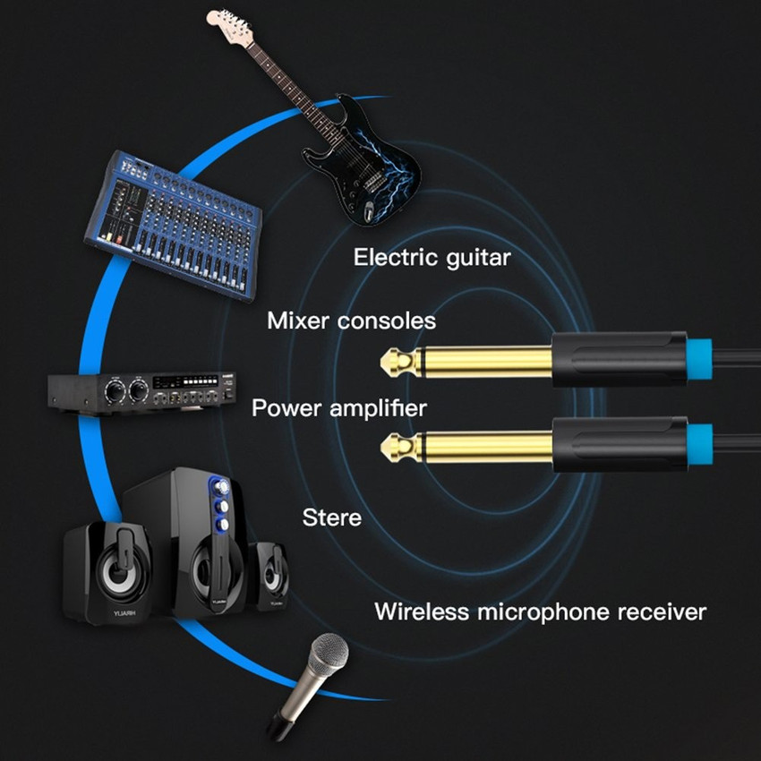 Electric guitar aux shop cord