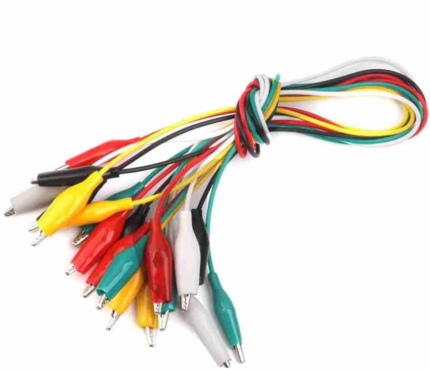 OSFT 5 Pieces of Double Ended Crocodile Clips Cable (Alligator Clips) Wire  Testing Interconnect Electronic Hobby Kit Price in India - Buy OSFT 5 Pieces  of Double Ended Crocodile Clips Cable (Alligator