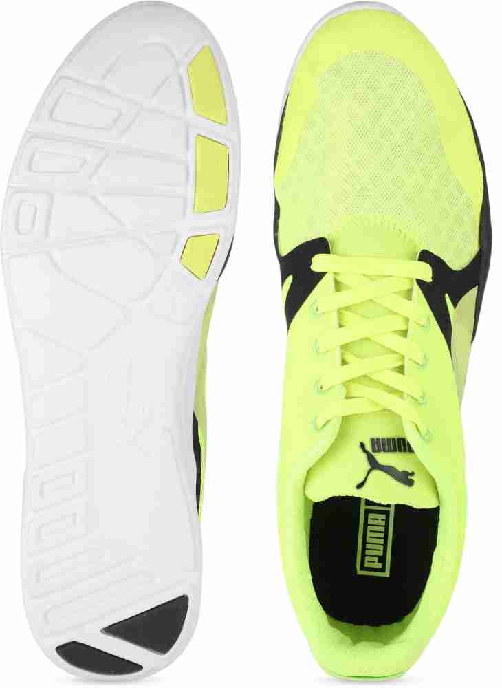 Puma mens black/yellow duplex og outlet trainers