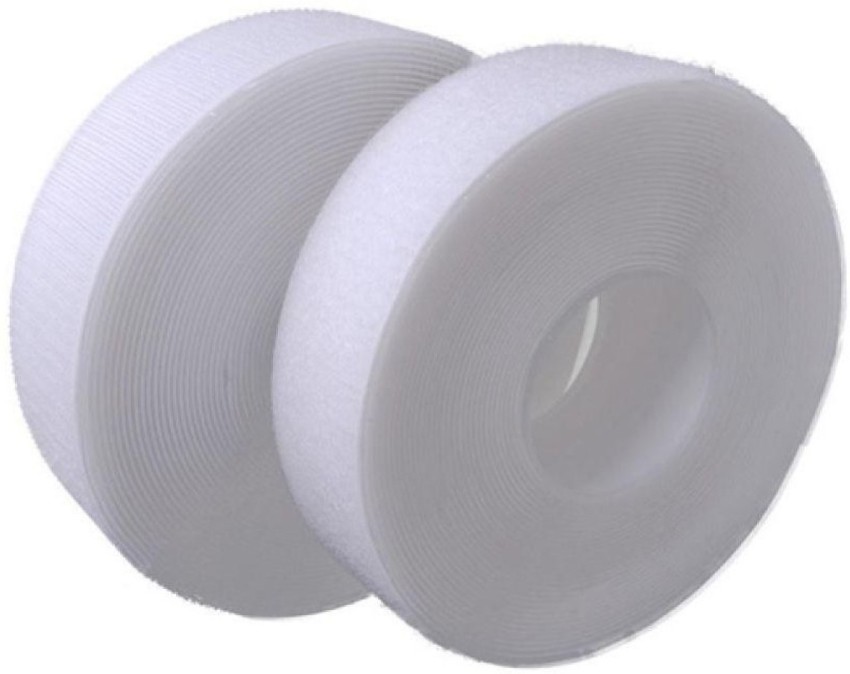 BESTLINING BEST HOOK LOOP TAPE WITH ADHESIVE 1.5 Inch (25 metres) - White  (Velcro) Stick-on Velcro Price in India - Buy BESTLINING BEST HOOK LOOP  TAPE WITH ADHESIVE 1.5 Inch (25 metres) 