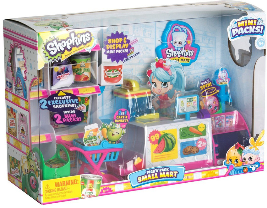 Shopkins small top mart shopping cart
