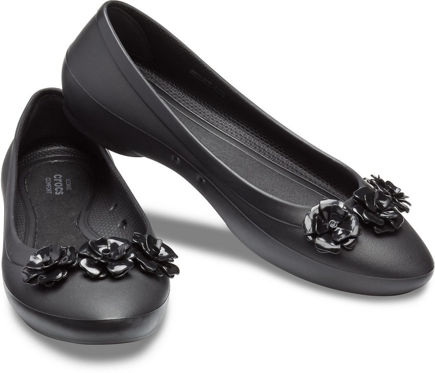 Crocs lina clearance flower flat