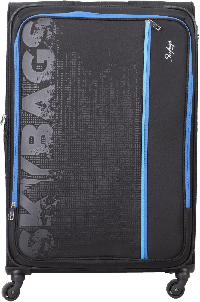 SKYBAGS Zillion Spinner 81 Cm Soft Trolley Expandable Check in Suitcase 4 Wheels 31 inch Black Price in India Flipkart