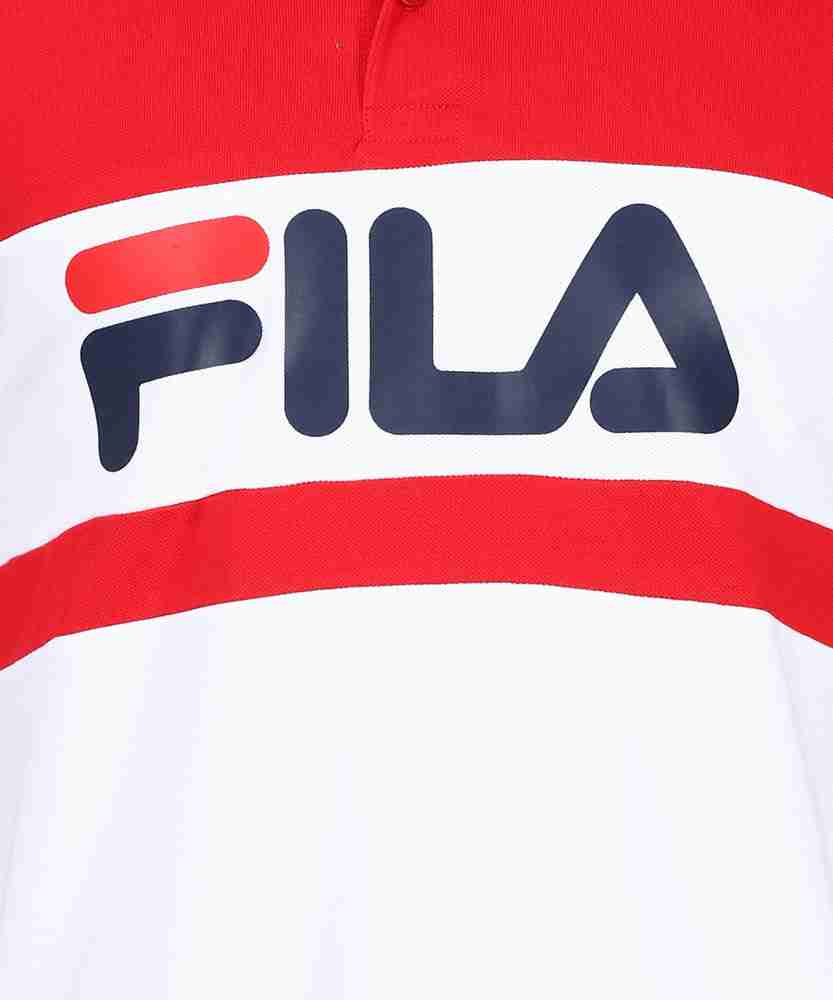 Fila red white and blue online