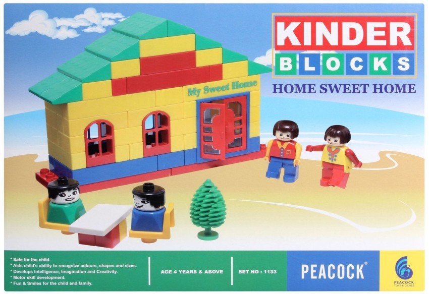 Peacock Kinder Blocks-Home Sweet Home - Kinder Blocks-Home Sweet Home .  shop for Peacock products in India. Toys for 4 - 10 Years Kids.