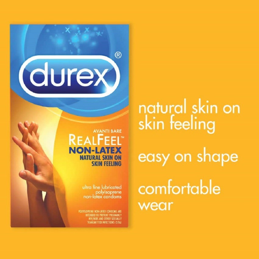 DUREX Avanti Real Feel Non-Latex Condoms - Pack of 3 Condom Price in India  - Buy DUREX Avanti Real Feel Non-Latex Condoms - Pack of 3 Condom online at