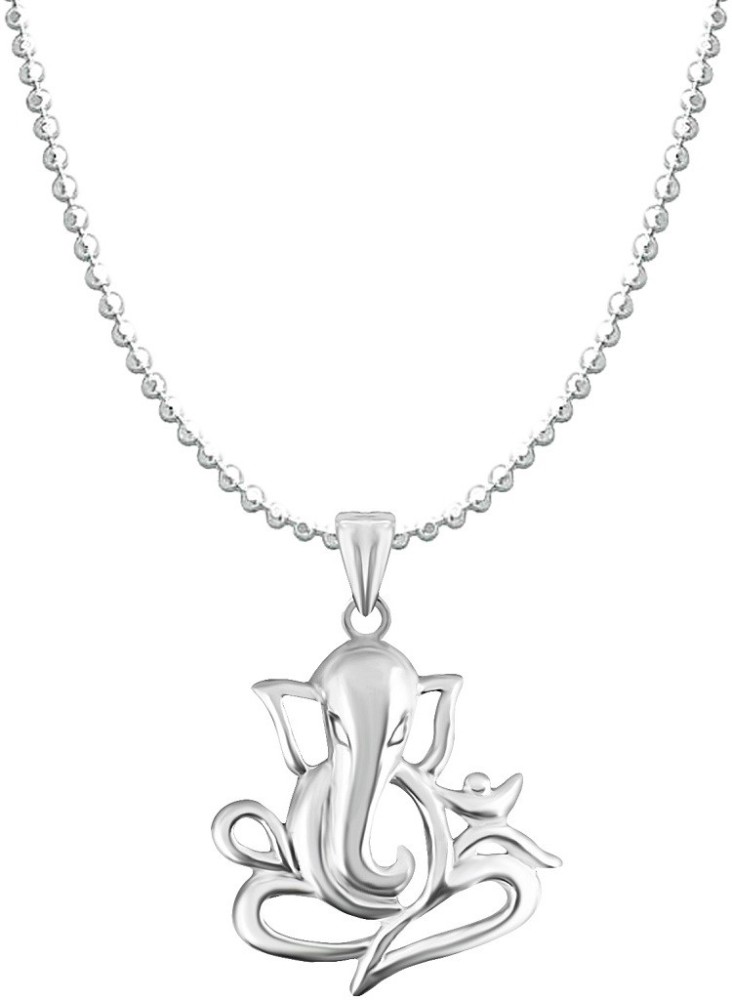 Silver necklace deals for ganpati