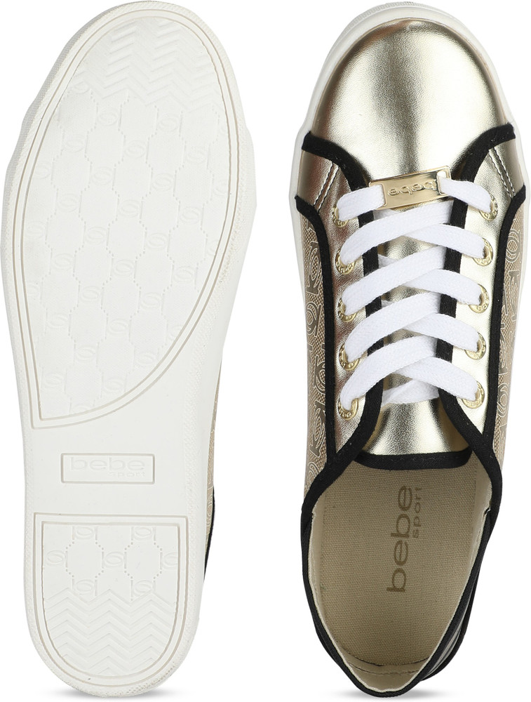 bebe rose gold sneakers