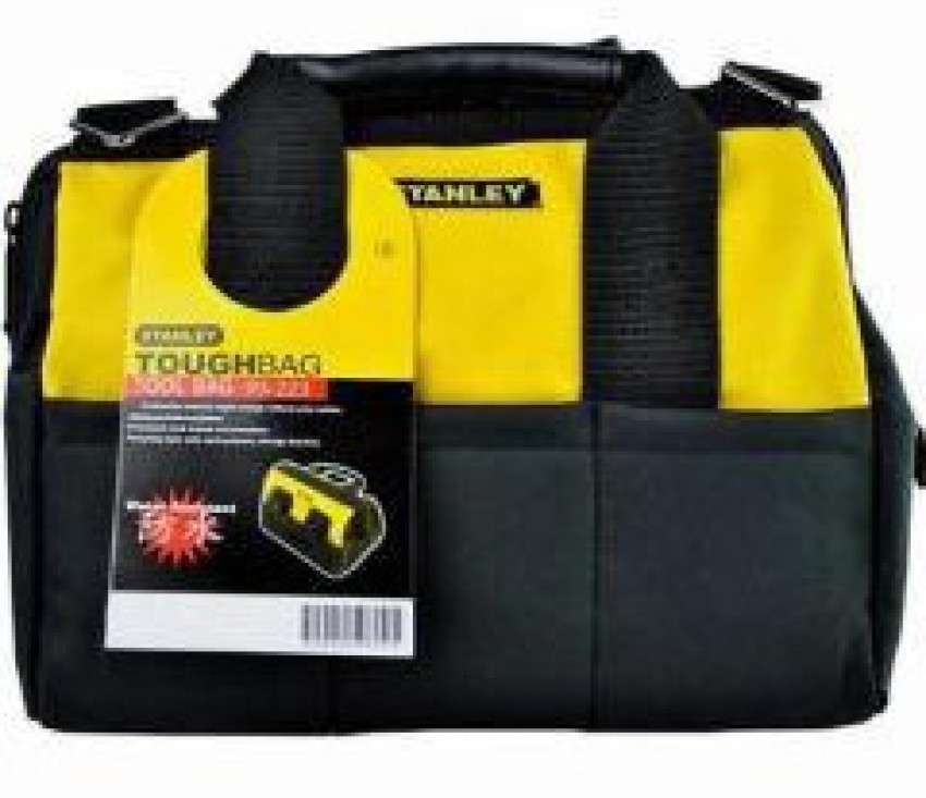 STANLEY STST512114 12'' Multipurpose Tools Storage Water Proof Open Mouth  Bag (Yellow-Black)+STANLEY 70-462 6'' Sturdy Steel Long Nose Plier Single  Color Sleeve : Amazon.in: Home Improvement
