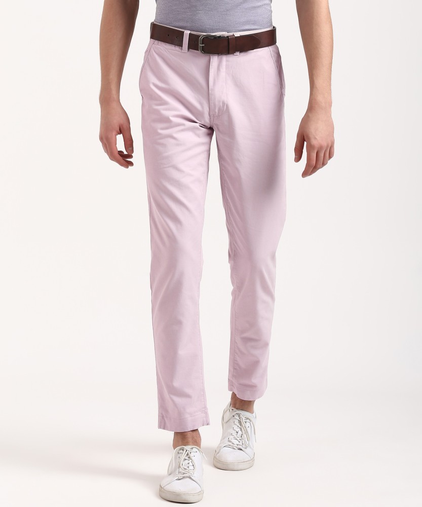 MARKS & SPENCER Slim Fit Men Pink Trousers - Buy MARKS & SPENCER Slim Fit  Men Pink Trousers Online at Best Prices in India