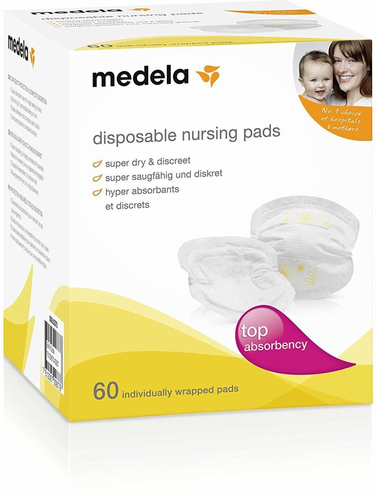 Medela Disposable Nursing Bra Pads (White, 60 Pieces) -Buy breast