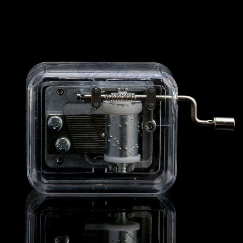 Hand crank music store box