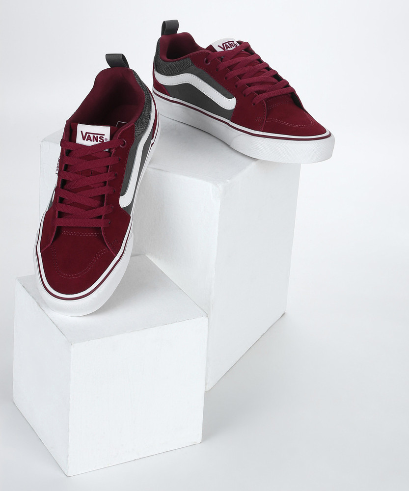 vans slip on bordo