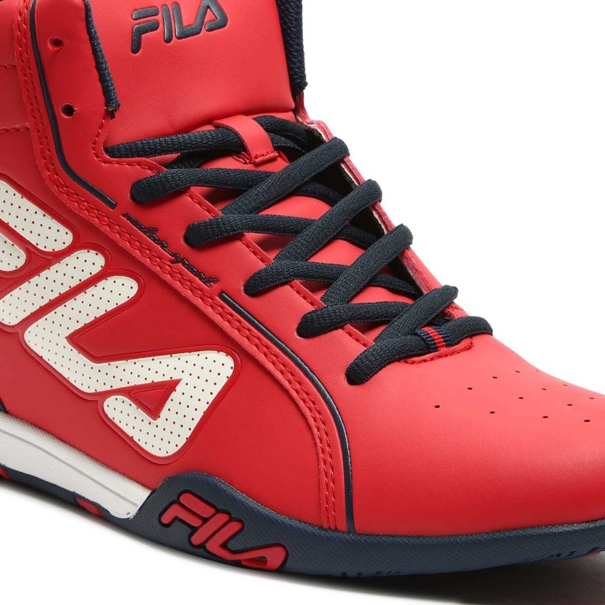 Fila all red outlet shoes