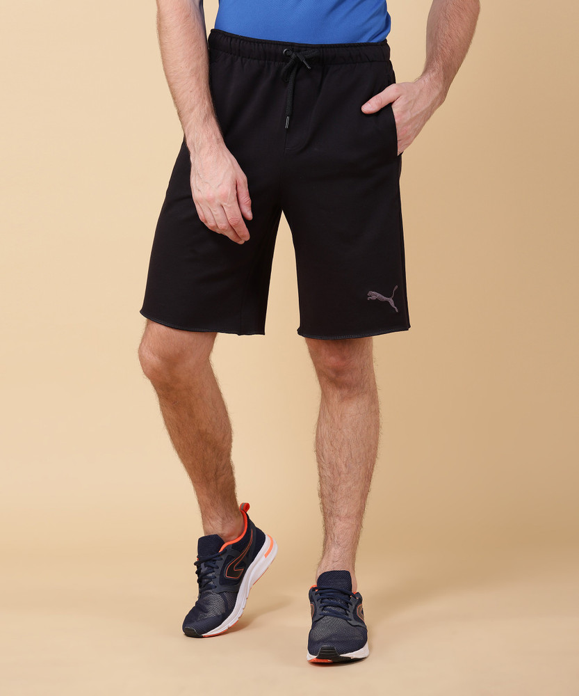 PUMA Solid Men Black Sports Shorts Buy Black PUMA Solid Men