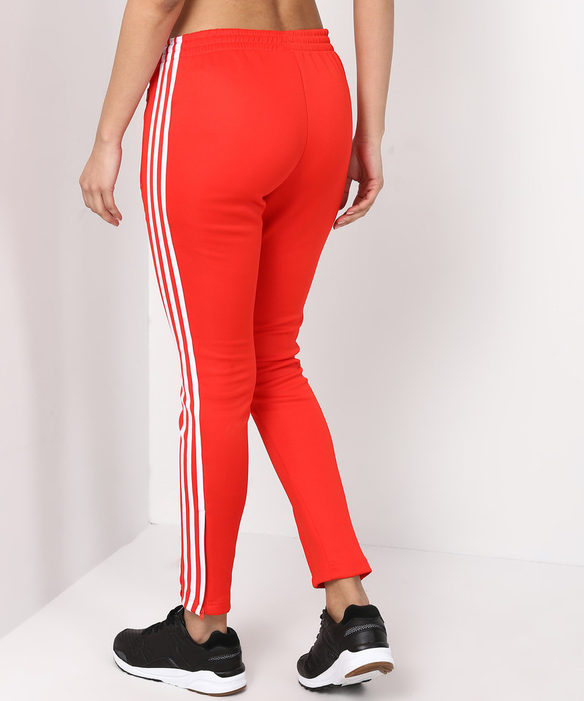 Womens red adidas joggers hot sale