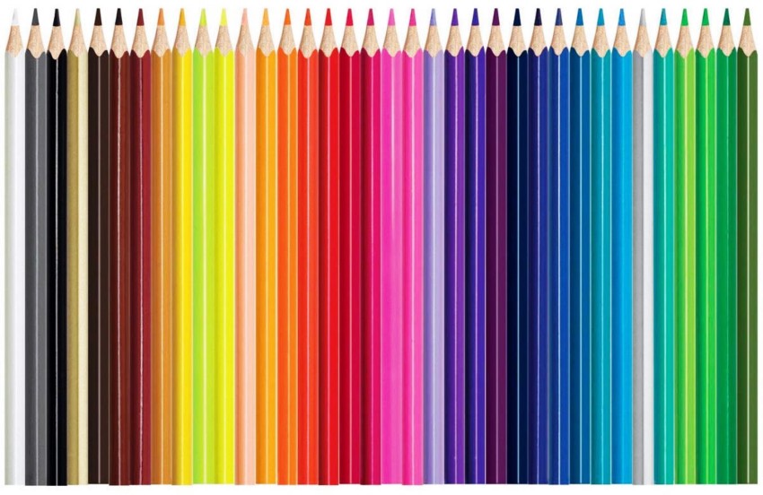 Corslet 48 Pcs Oil Colour Pencils Set for Drawing, Pencil  Colours for Artist, Color Pencils Set for Kids Adults, Colours Set, Pencil  Colors Set Art Set Pencil Shaped Color Pencils 